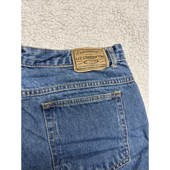 Liz Claiborne Lizwear Jeans Classic Fit Straight Women's 16 Short Blue High Rise - Picture 9 of 10